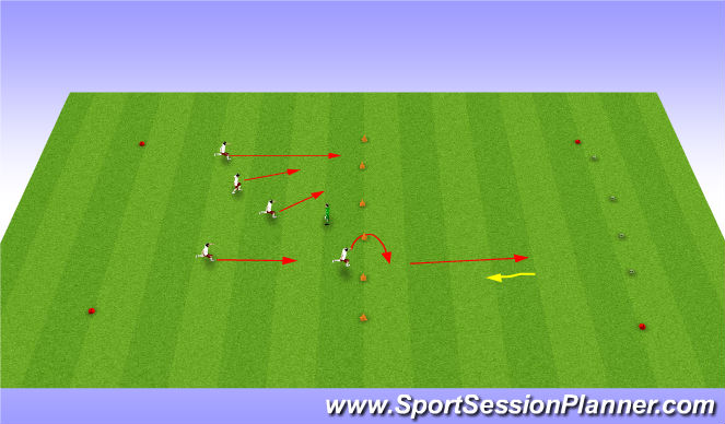 Football/Soccer Session Plan Drill (Colour): free the monkeys
