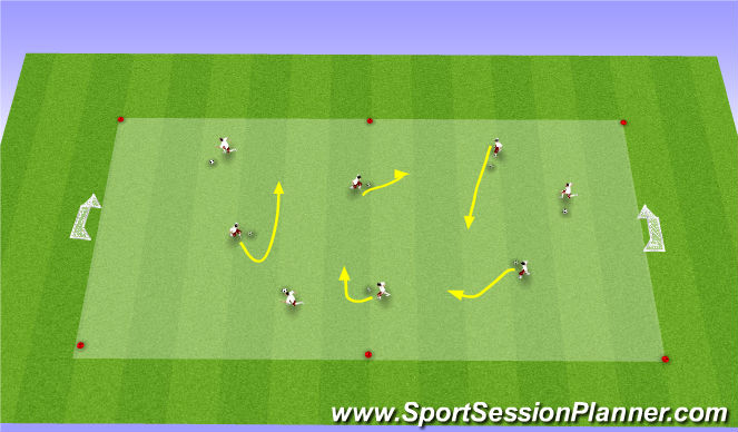 Football/Soccer Session Plan Drill (Colour): Meet the animals