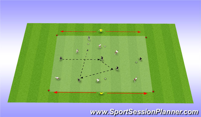 Football/Soccer Session Plan Drill (Colour): warm up/Activator