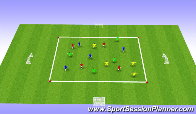 Football/Soccer Session Plan Drill (Colour): Shooting Galore