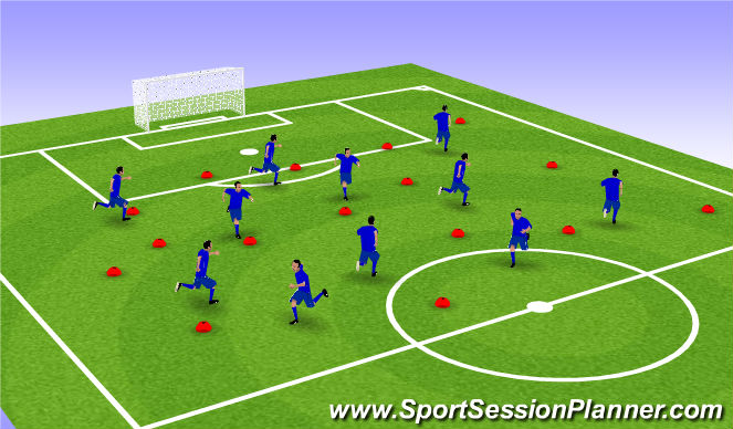 Football/Soccer Session Plan Drill (Colour): Screen 1
