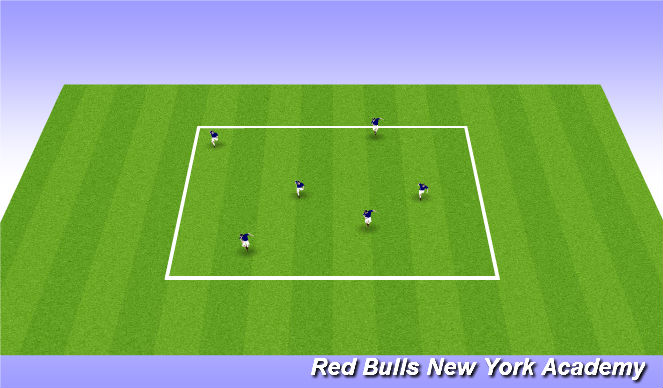 Football/Soccer Session Plan Drill (Colour): Warm up