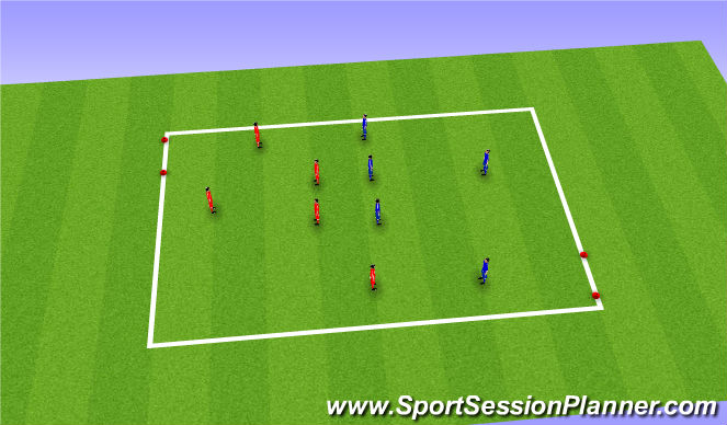 Football/Soccer Session Plan Drill (Colour): SSG