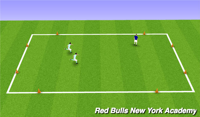 Football/Soccer Session Plan Drill (Colour): Warm up