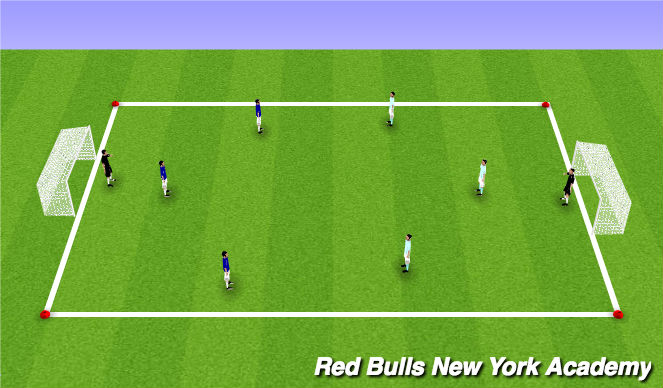Football/Soccer Session Plan Drill (Colour): Condition Game