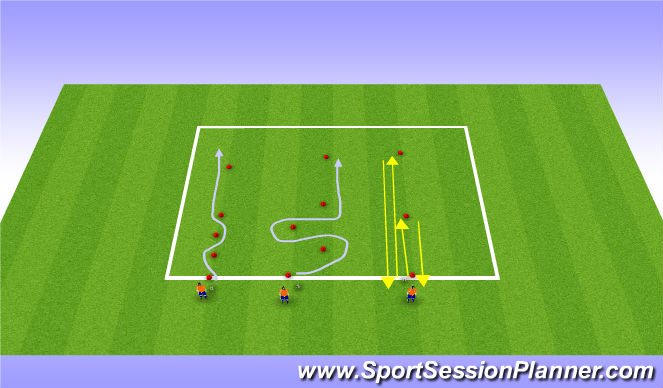 Football/Soccer Session Plan Drill (Colour): Screen 1