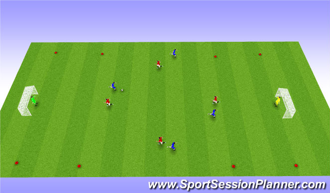Football/Soccer Session Plan Drill (Colour): Screen 4