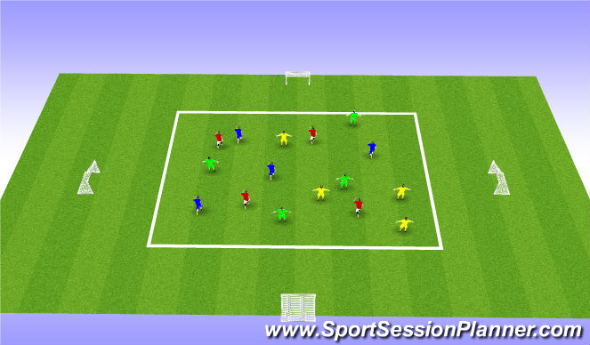 Football/Soccer Session Plan Drill (Colour): Number game