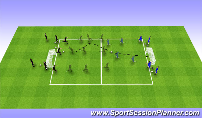 Football/Soccer Session Plan Drill (Colour): Screen 1
