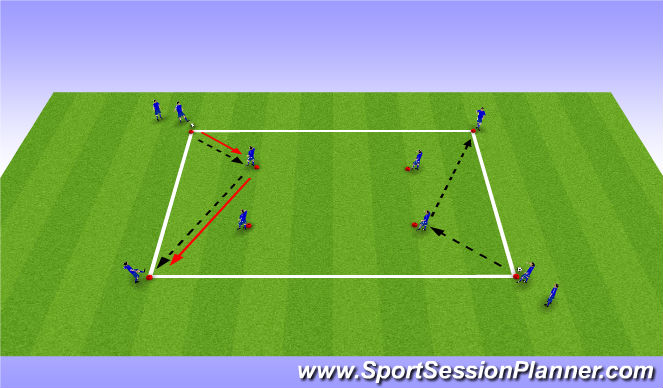 Football/Soccer Session Plan Drill (Colour): Drill 1.0