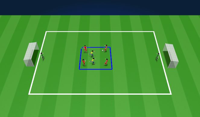 Football/Soccer Session Plan Drill (Colour): Space behind