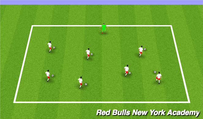 Football/Soccer Session Plan Drill (Colour): Warm up