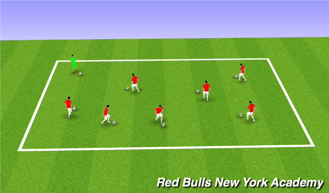 Football/Soccer Session Plan Drill (Colour): Warm Up