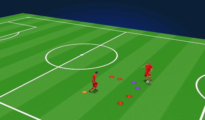 Football/Soccer Session Plan Drill (Colour): Animation 1