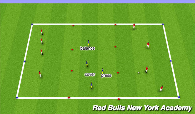 Football/Soccer Session Plan Drill (Colour): Warmp up