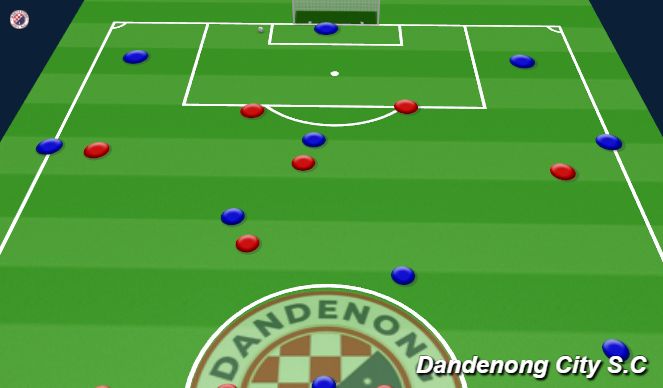 Football/Soccer Session Plan Drill (Colour): Animation 3
