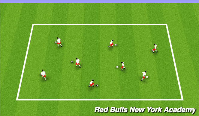 Football/Soccer Session Plan Drill (Colour): King Of The Hill