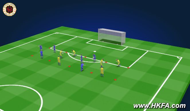 Football/Soccer Session Plan Drill (Colour): 頭球(技術訓練一)