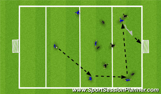 Football/Soccer Session Plan Drill (Colour): Screen 1