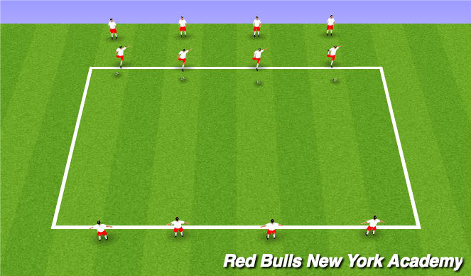 Football/Soccer Session Plan Drill (Colour): Technical