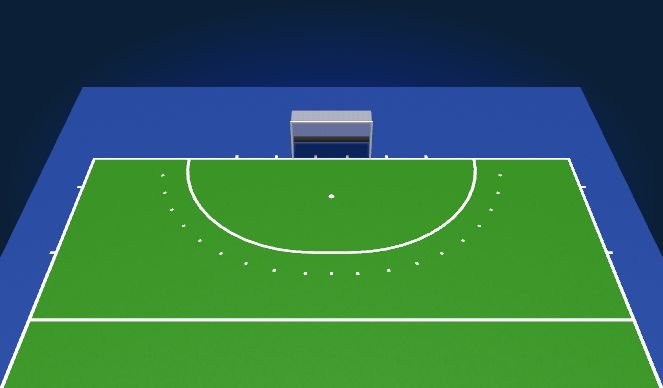 Hockey Session Plan Drill (Colour): Man Marking