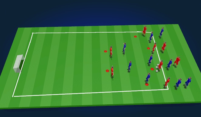 Football/Soccer Session Plan Drill (Colour): Layout 2
