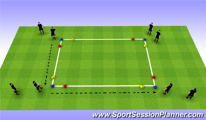 Football/Soccer Session Plan Drill (Colour): Screen 1