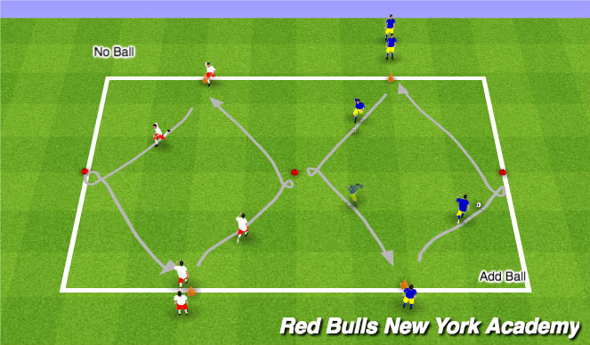 Football/Soccer Session Plan Drill (Colour): Warmup