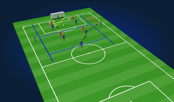 Football/Soccer Session Plan Drill (Colour): Screen 1