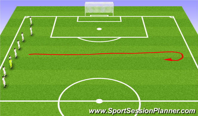 Football/Soccer Session Plan Drill (Colour): Cool Down
