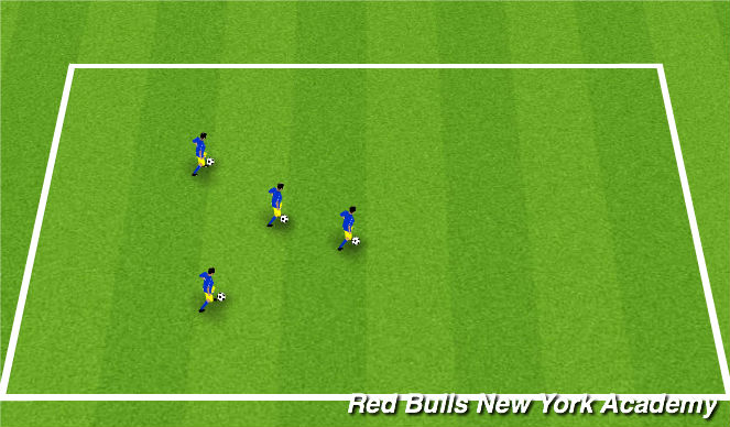 Football/Soccer Session Plan Drill (Colour): warm up