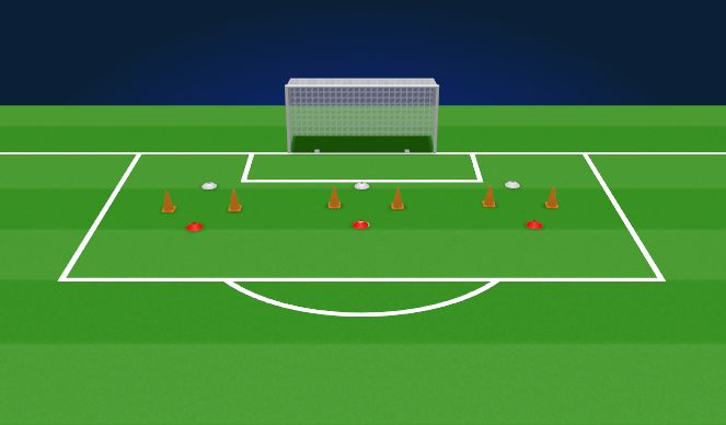 Football/Soccer Session Plan Drill (Colour): Warm Up