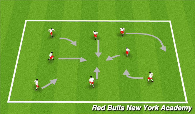Fútbol Ejercicio del Plan de Sesiones (Color): Warm Up