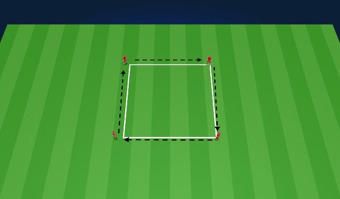 Football/Soccer Session Plan Drill (Colour): Warm Up