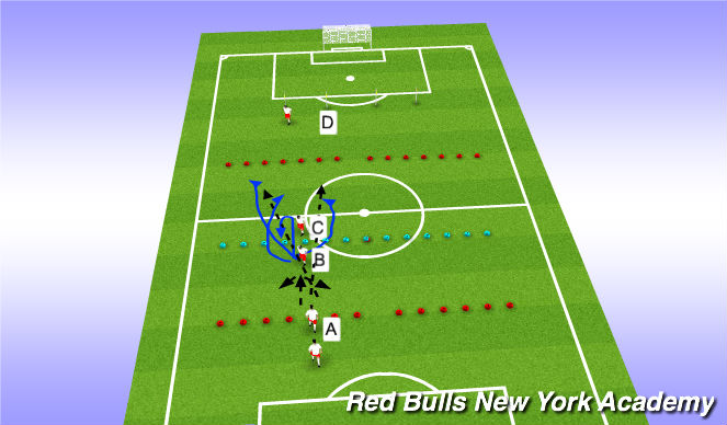Football/Soccer Session Plan Drill (Colour): Warm Up