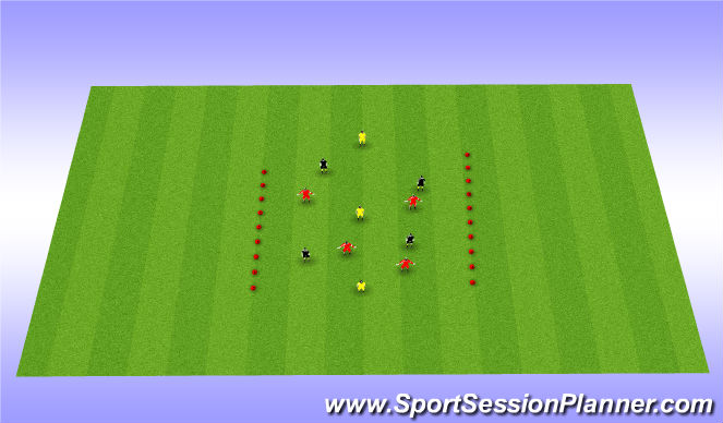 Football/Soccer Session Plan Drill (Colour): 8 passes
