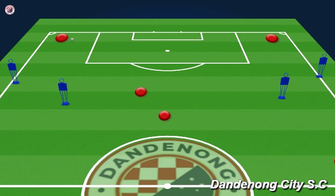Football/Soccer Session Plan Drill (Colour): Animation 2