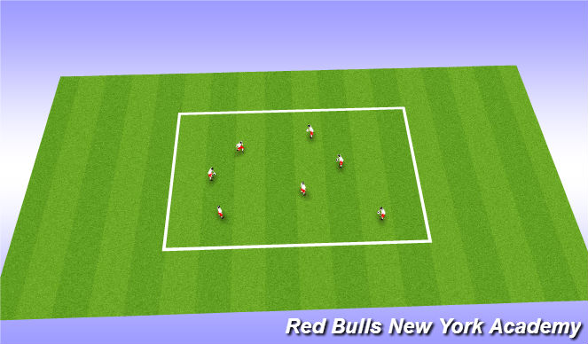 Football/Soccer Session Plan Drill (Colour): Ball Mastery