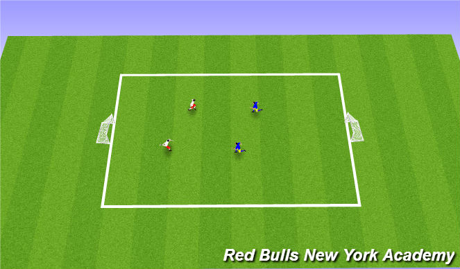 Football/Soccer Session Plan Drill (Colour): 2 v 2 Tournament