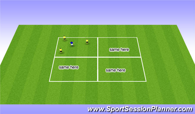 Football/Soccer Session Plan Drill (Colour): Tactical: Rondo's