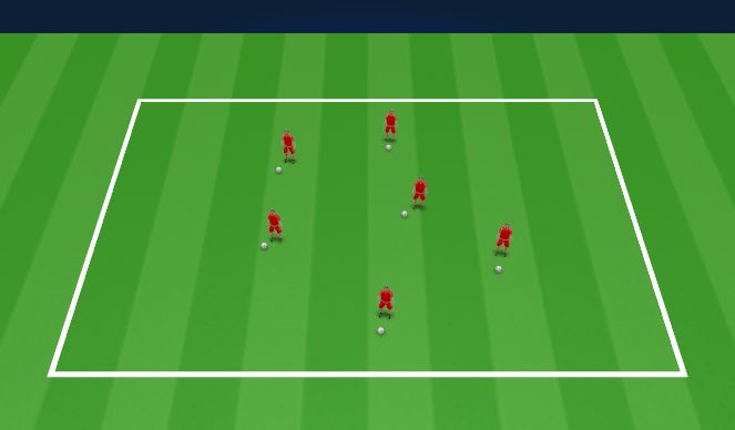 Football/Soccer Session Plan Drill (Colour): Technical (Unopposed) - Ball Manipulation