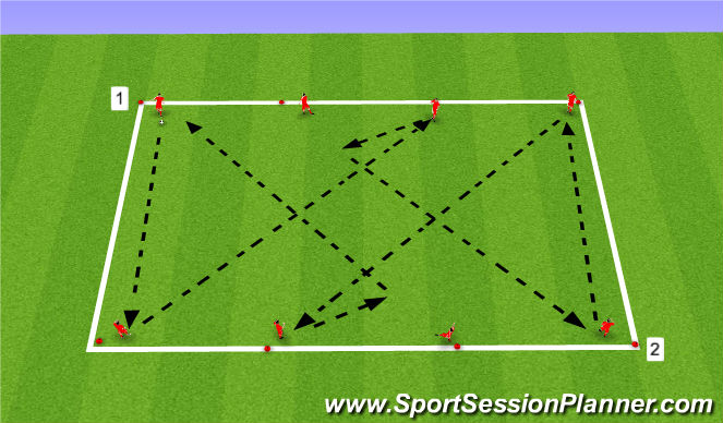 Football/Soccer Session Plan Drill (Colour): Techincal