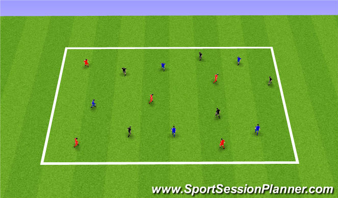 Football/Soccer Session Plan Drill (Colour): Possession