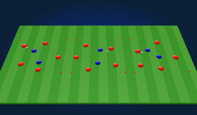 Football/Soccer Session Plan Drill (Colour): rondo warm up