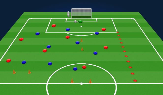 Football/Soccer Session Plan Drill (Colour): high press game