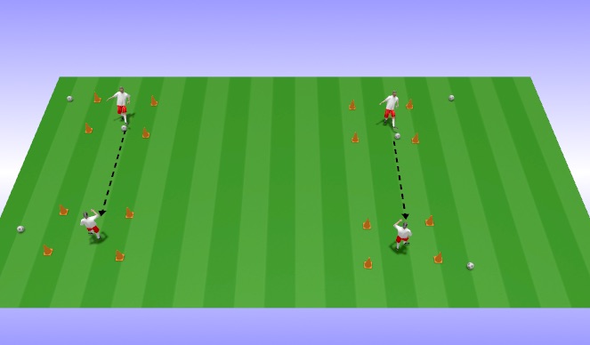 Football/Soccer Session Plan Drill (Colour): Stationary ball