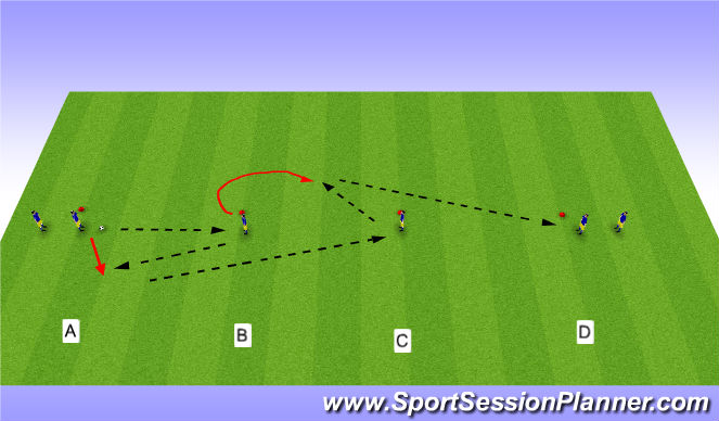 Football/Soccer Session Plan Drill (Colour): Tech Warm-Up