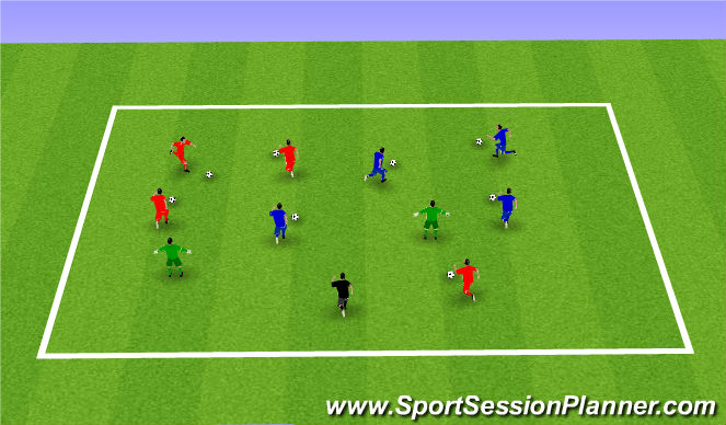 Football/Soccer Session Plan Drill (Colour): Week 3