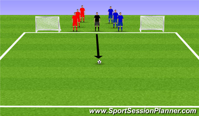 Football/Soccer Session Plan Drill (Colour): Week 6