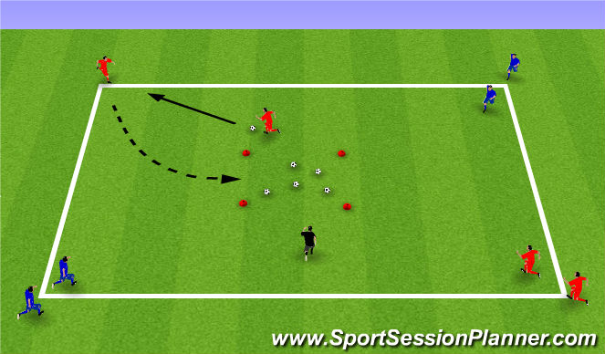 Football/Soccer Session Plan Drill (Colour): Week 12